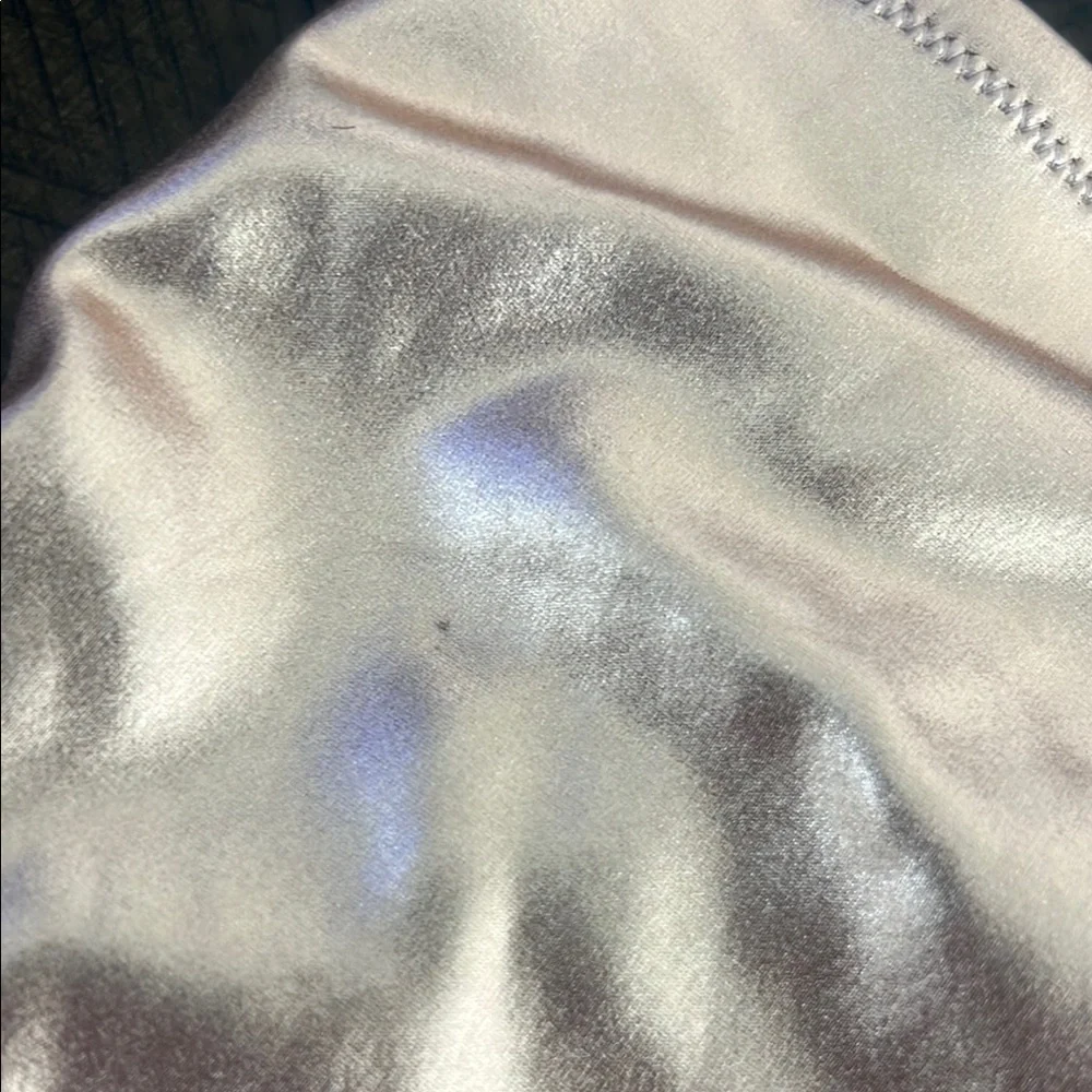 Skims Swim Metallic Rose Gold Bodysuit